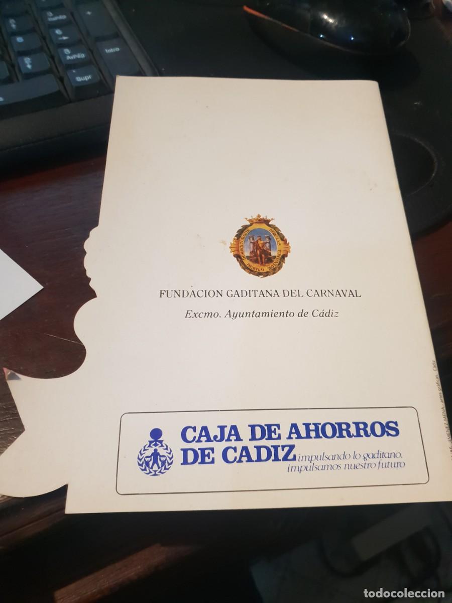 Cat&aacute;logos de m&uacute;sica: Programa carnaval cadiz a&ntilde;o 1986 - Foto 3