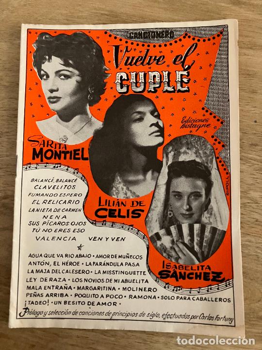 Catalogues de Musique: sara montiel lilian de celis cancionero original antiguo