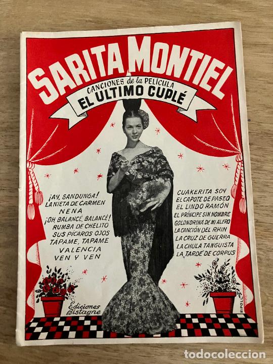 Catalogues de Musique: sara montiel cancionero original antiguo