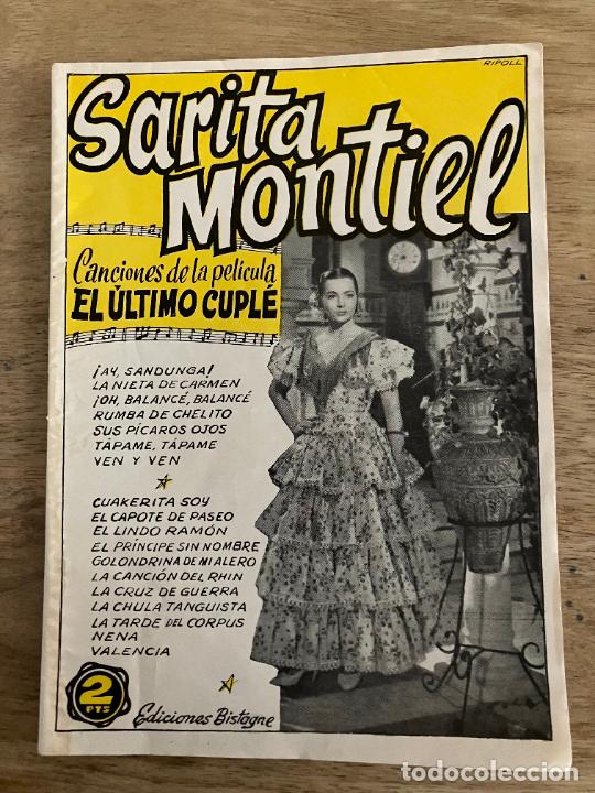 Catalogues de Musique: sara montiel cancionero original antiguo
