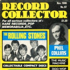 Cataloghi di Musica: RECORD COLLECTOR Nº 87 NOVIEMBRE 1986
