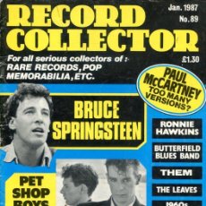 Cataloghi di Musica: RECORD COLLECTOR Nº 89 ENERO 1987