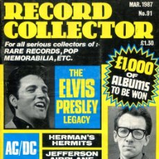 Cataloghi di Musica: RECORD COLLECTOR Nº 91 MARZO 1987
