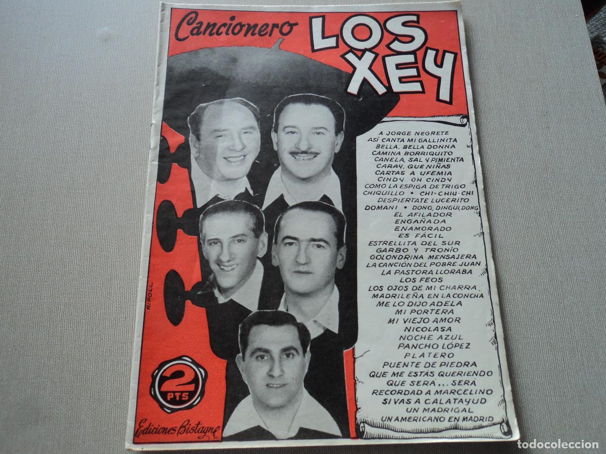 Cat&aacute;logos de M&uacute;sica: CANCIONERO. los xey, ed. bistagne