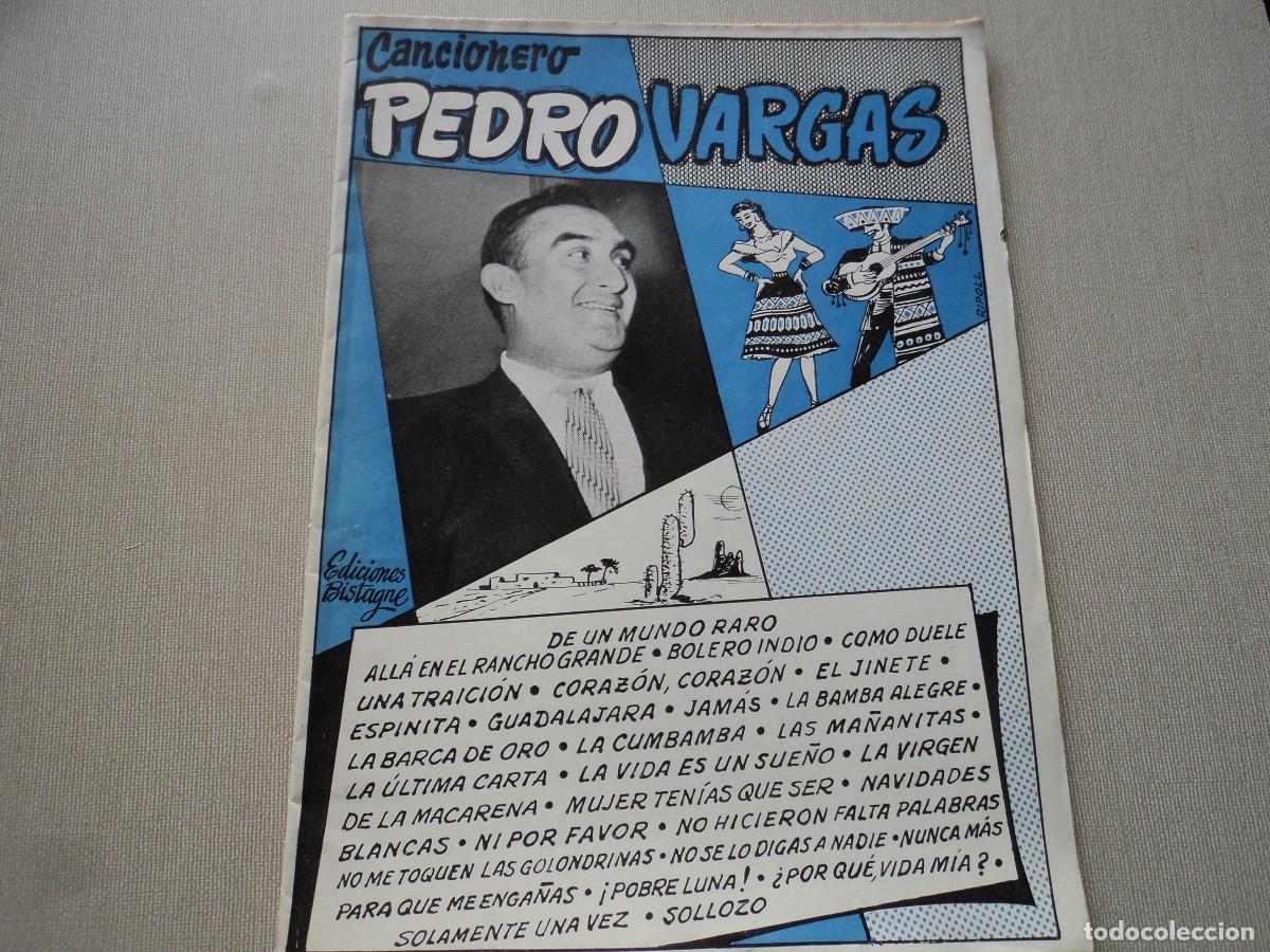 Cat&aacute;logos de M&uacute;sica: CANCIONERO. pedro vargas, ed. bistagne