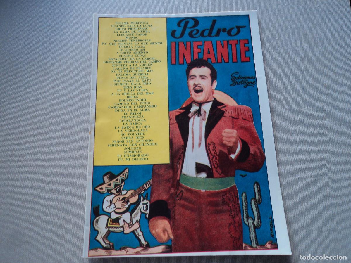 Cat&aacute;logos de M&uacute;sica: CANCIONERO. pedro infante, ed. bistagne