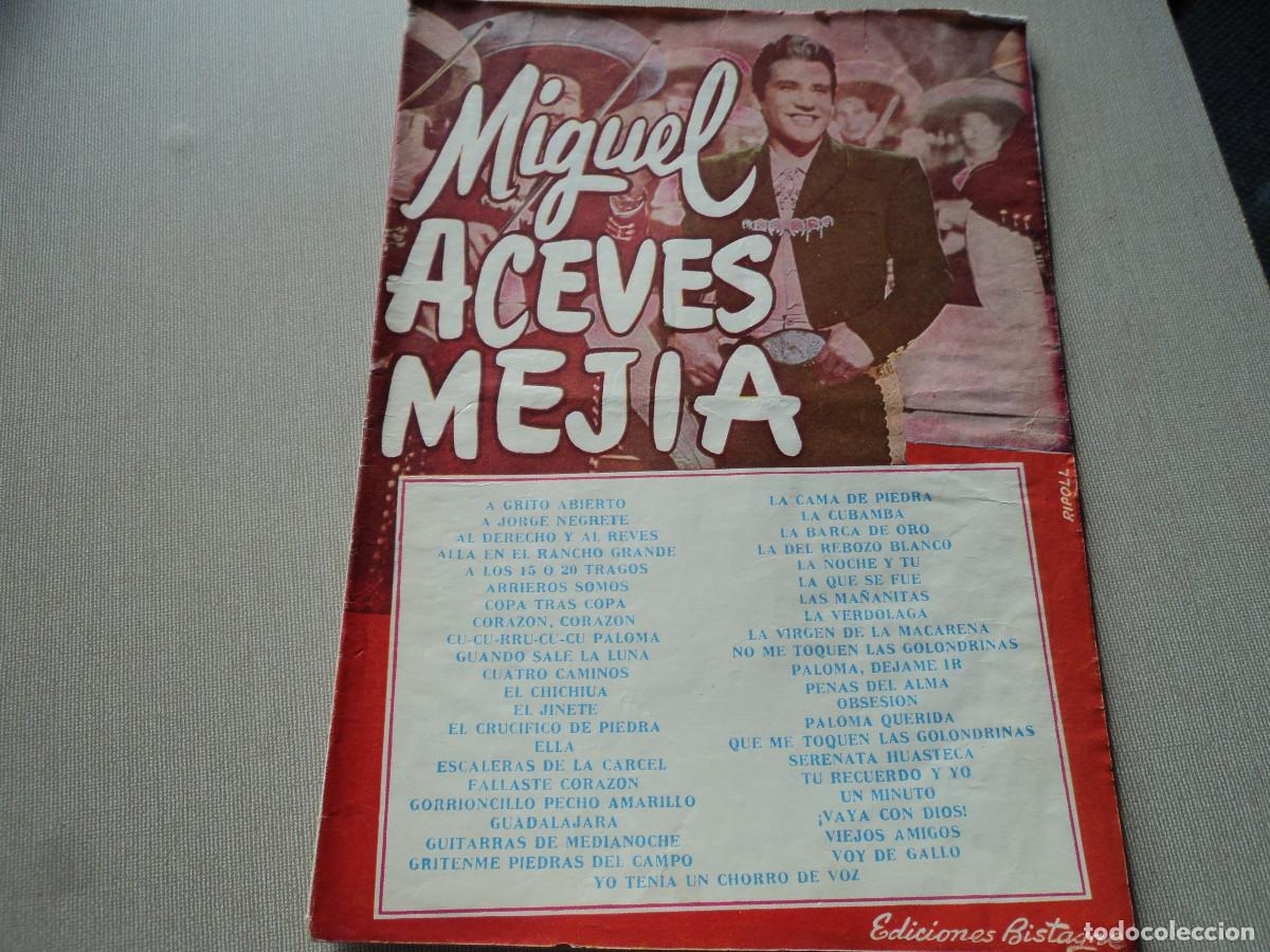 Cat&aacute;logos de M&uacute;sica: cancionero miguel aceves mejias, ed. bistagne