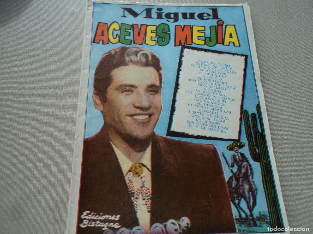 Cat&aacute;logos de M&uacute;sica: cancionero miguel aceves mejias, ed. bistagne
