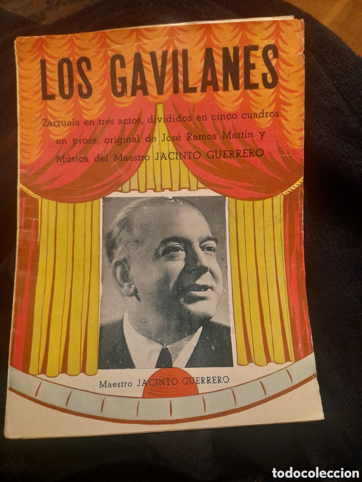 Cat&aacute;logos de M&uacute;sica: Los Gavilanes Argumento y cantables, 8 p&aacute;ginas m&aacute;s la cubierta