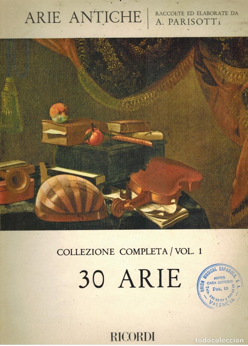 Catalogues de Musique: ARIE ANTICHE: PARA CANTO Y PIANO (3 TOMOS)