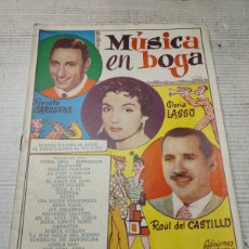 Catálogos de Música: CANCIONERO EDICIONES BISTAGNE - MUSICA EN BOGA - RENATO CAROSONE,GLORIA LASSO ,RAUL DEL CASTILLO. Lote 389385104