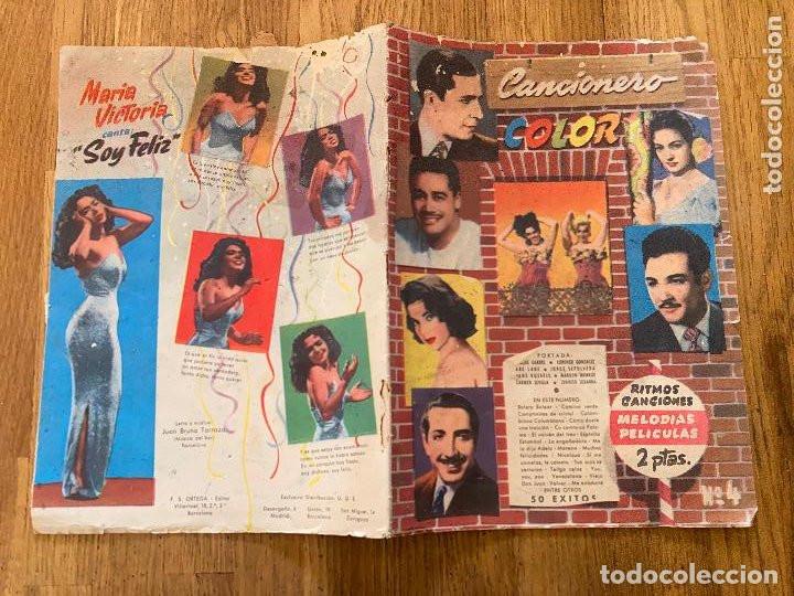 Cat&aacute;logos de M&uacute;sica: * CANCIONERO COLOR N&ordm; 4 * CARLOS GARDEL, JORGE SEPULVEDA, CARMEN SEVILLA * F.S. ORTEGA EDITOR *
