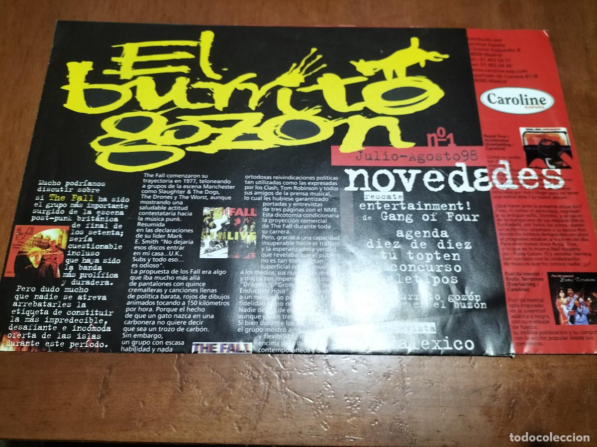 Musikkataloge: EL BURRITO GOZ&Oacute;N 1. 1998. NOVEDADES MUSICALES DE CAROLINE. 4 P&Aacute;GINAS. BUEN ESTADO. DIFICIL