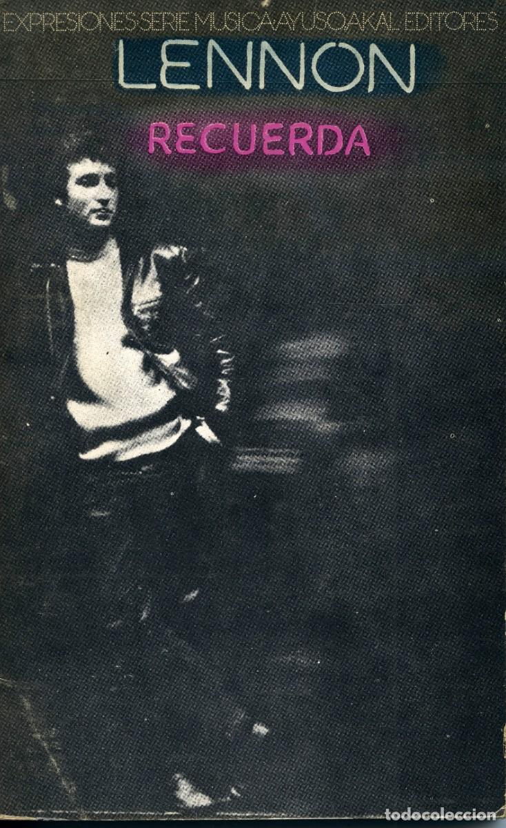 Cat&aacute;logos de M&uacute;sica: JAN WENNER - &rdquo;LENNON RECUERDA '&rdquo; - AYUSO/AKAL - 1975