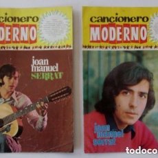 Catálogos de Música: DOS CANCIONERO MODERNO: JOAN MANUEL SERRAT. Lote 399858349