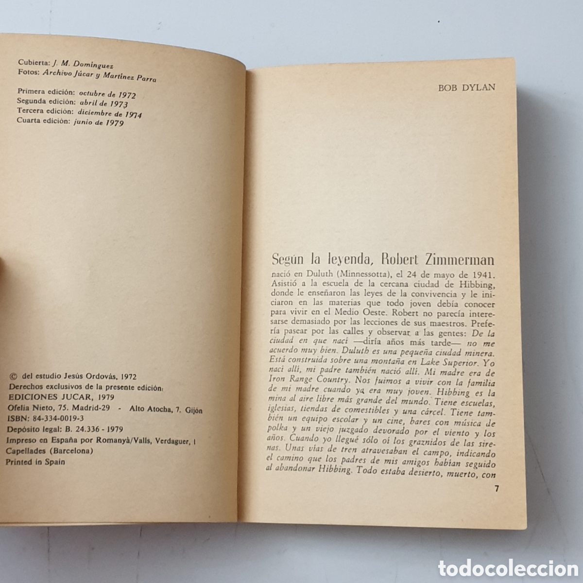 Cat&aacute;logos de m&uacute;sica: LIBRO BOB DYLAN (Espa&ntilde;a - Ediciones Jucar - 1979) 4&deg; Edicion - Foto 6