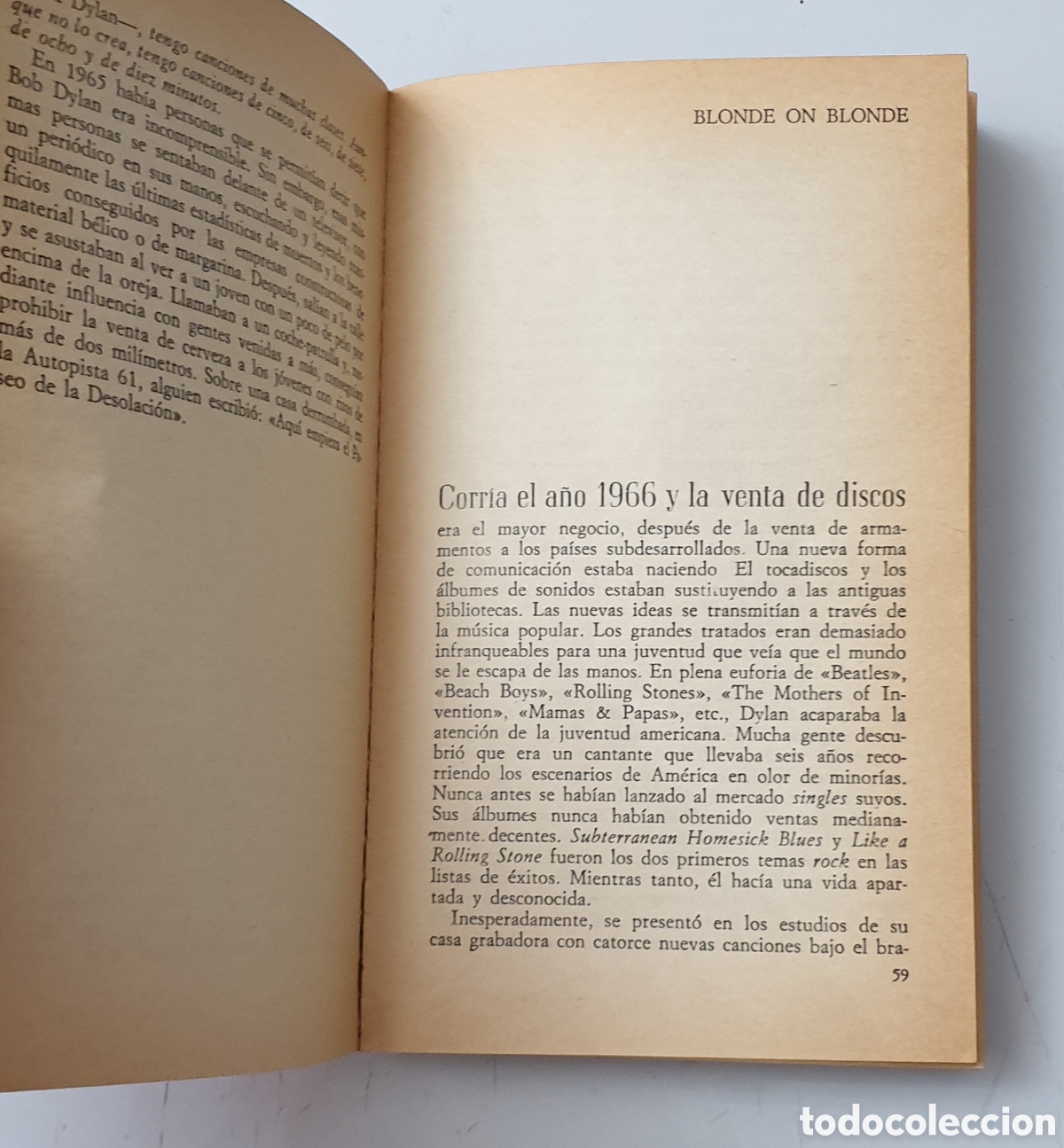 Cat&aacute;logos de m&uacute;sica: LIBRO BOB DYLAN (Espa&ntilde;a - Ediciones Jucar - 1979) 4&deg; Edicion - Foto 10