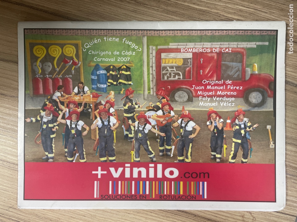 Cat&aacute;logos de M&uacute;sica: Carnaval, C&aacute;diz, 2007 libreto Chirigota QUIEN TIENE FUEGO?