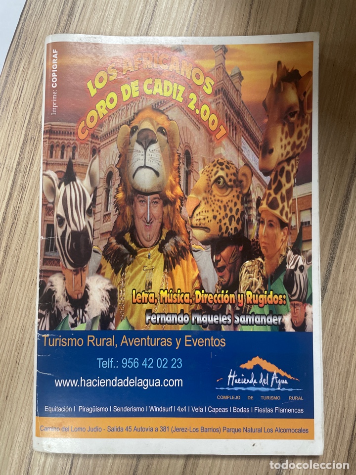 Catalogues de Musique: Carnaval, C&aacute;diz, 2007 libreto del coro LOS AFRICANOS