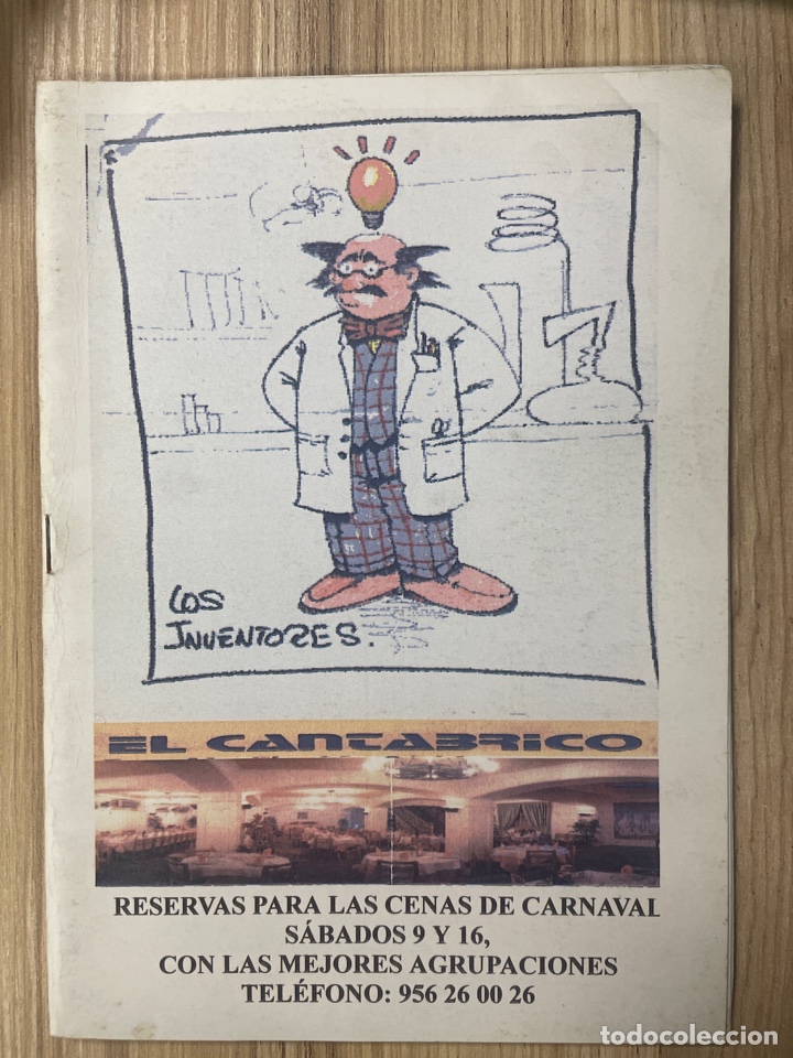 Catalogues de Musique: Carnaval, C&aacute;diz, 2002 Libreto Chirigota LOS INVENTORES