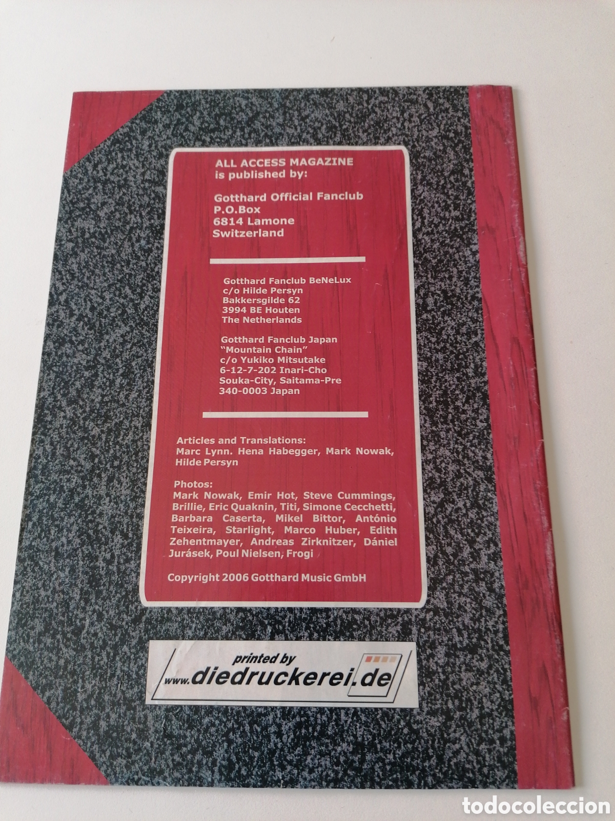 Cat&aacute;logos de m&uacute;sica: Gotthard - All Access No 29 - My Diary - Foto 2