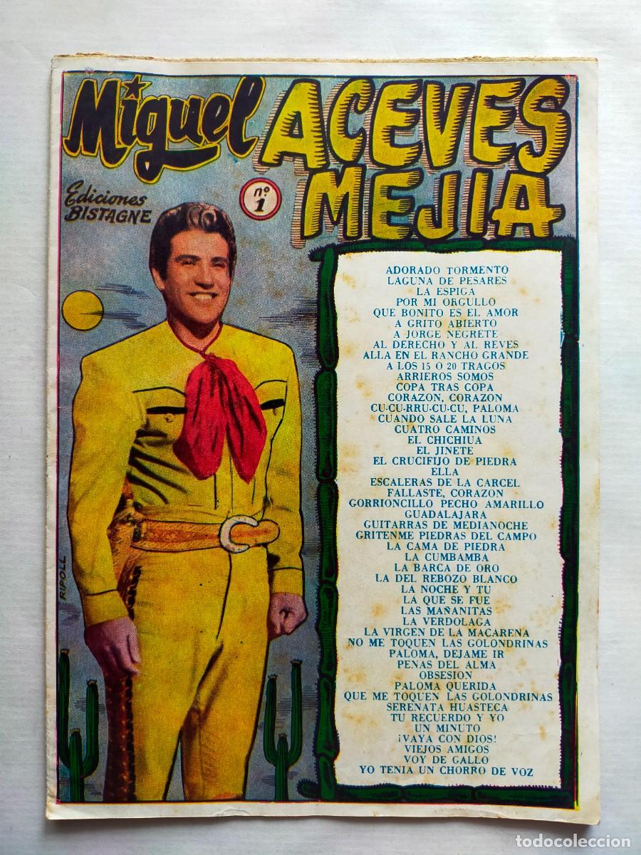 Catalogues de Musique: CANCIONERO N&ordm; 1: MIGUEL ACEVES MEJIA - EDICIONES BISTAGNE A&ntilde;o 1959