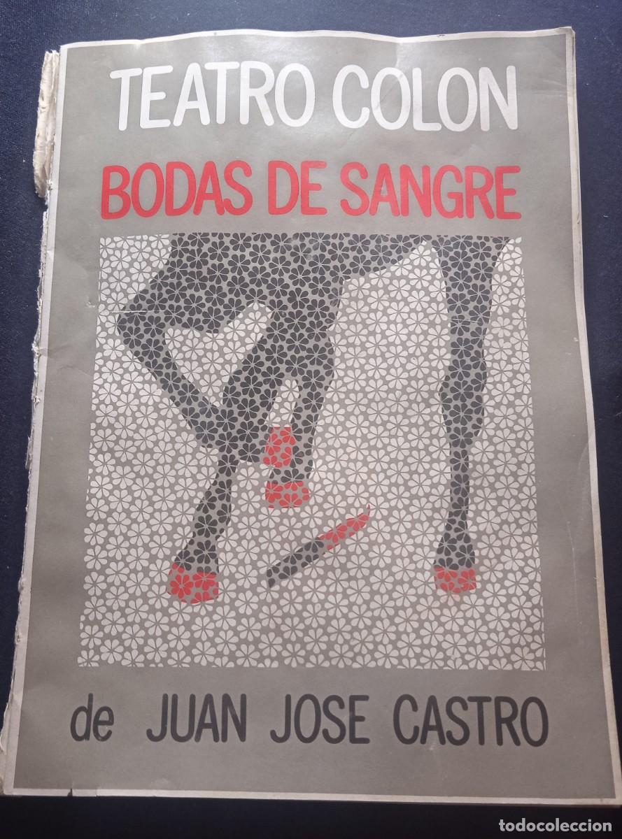 Cat&aacute;logos de m&uacute;sica: Programa Teatro Col&oacute;n Bodas de Sangre 1979. - Foto 1