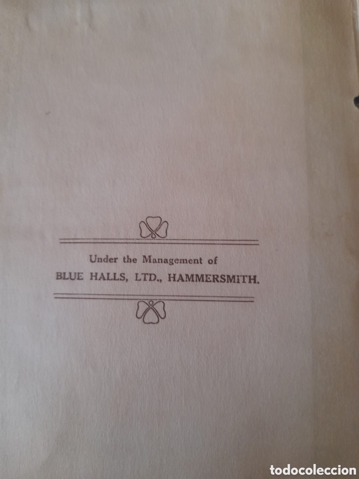 Cat&aacute;logos de m&uacute;sica: Programa del Orfeo Catala de 1914, en ingl&eacute;s - Foto 3