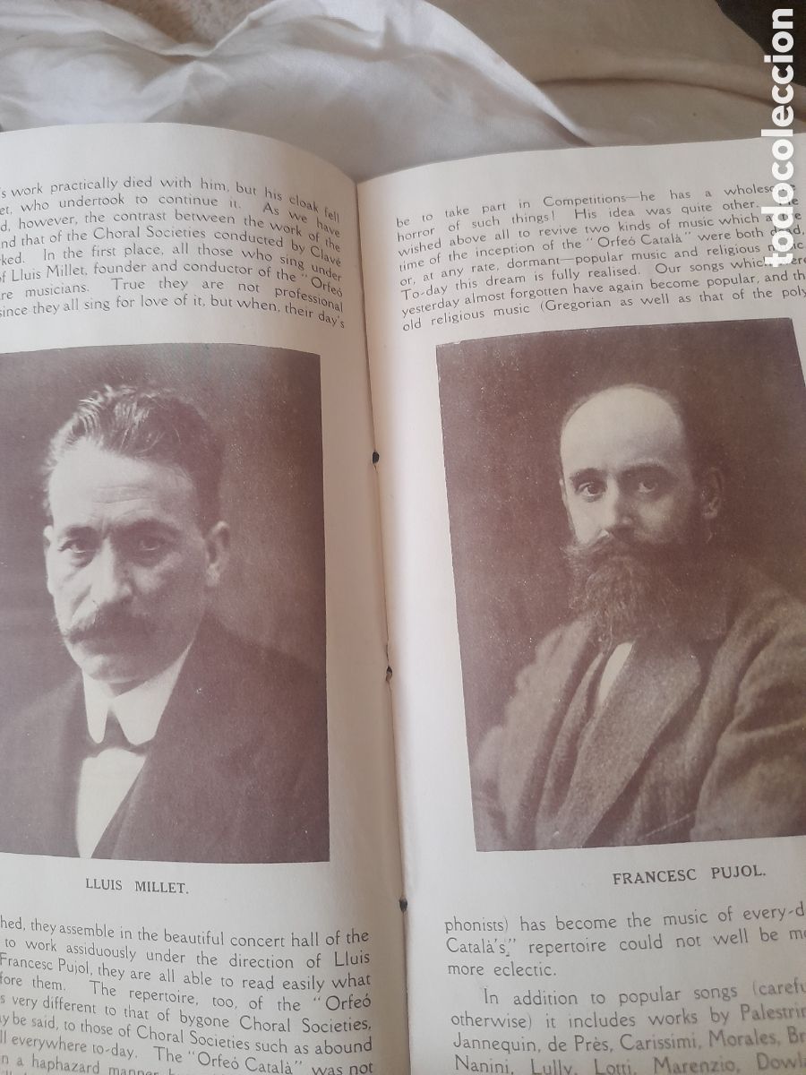 Cat&aacute;logos de m&uacute;sica: Programa del Orfeo Catala de 1914, en ingl&eacute;s - Foto 7