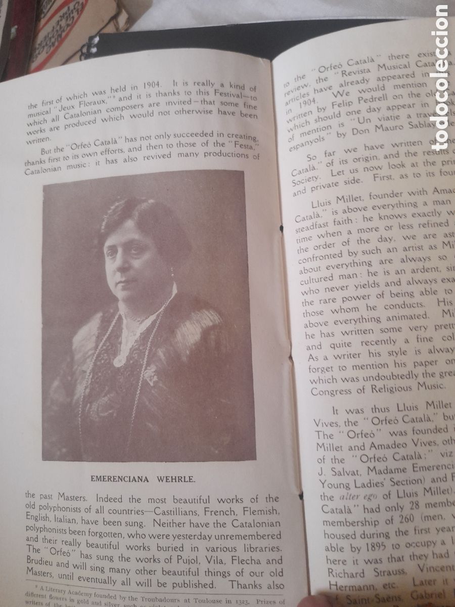Cat&aacute;logos de m&uacute;sica: Programa del Orfeo Catala de 1914, en ingl&eacute;s - Foto 9