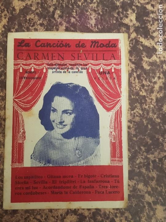 Cat&aacute;logos de m&uacute;sica: CARMEN SEVILLA (ediciones ptrioticas) - Foto 1
