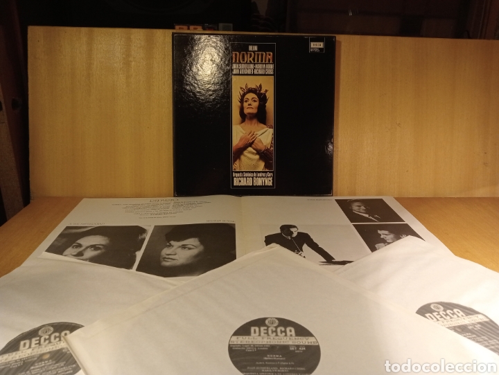 Catalogues de Musique: Bellini. Norma. Sutherland, Marilyn Horne, etc. Bonynge. 3 Lps.