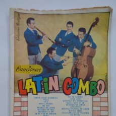 Catálogos de Música: CANCIONERO LATIN COMBO . EDICIONES BISTAGNE ,AÑOS 50