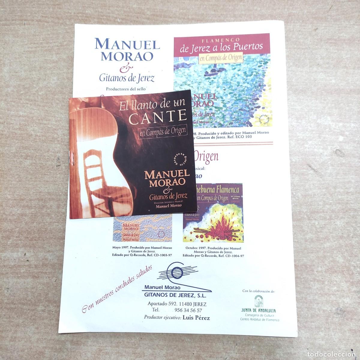 Cat&aacute;logos de m&uacute;sica: MANUEL MORAO & GITANOS DE JEREZ * CATALOGO - Foto 1