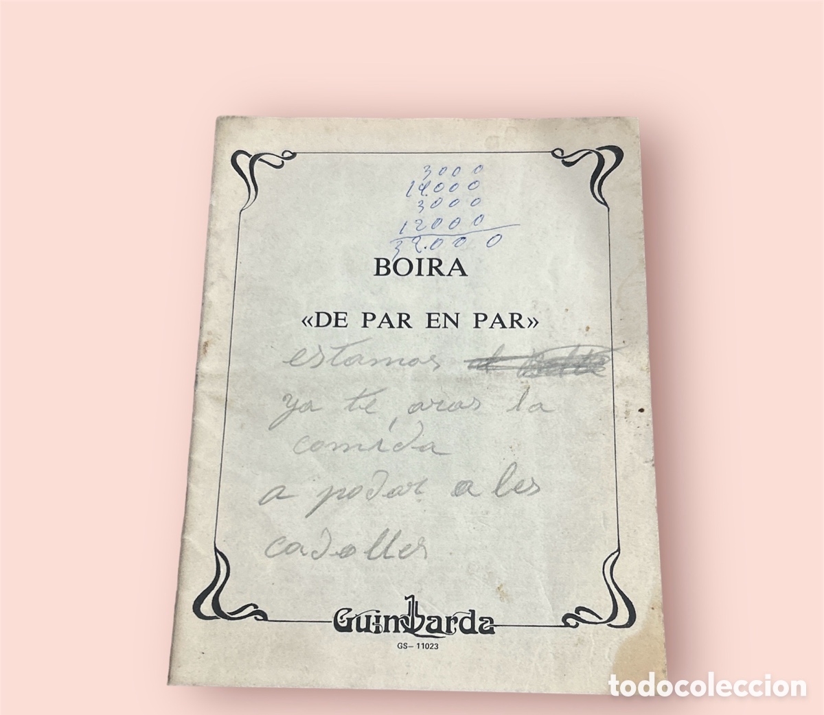 Cat&aacute;logos de m&uacute;sica: Libreto de boira de par en par - Foto 1