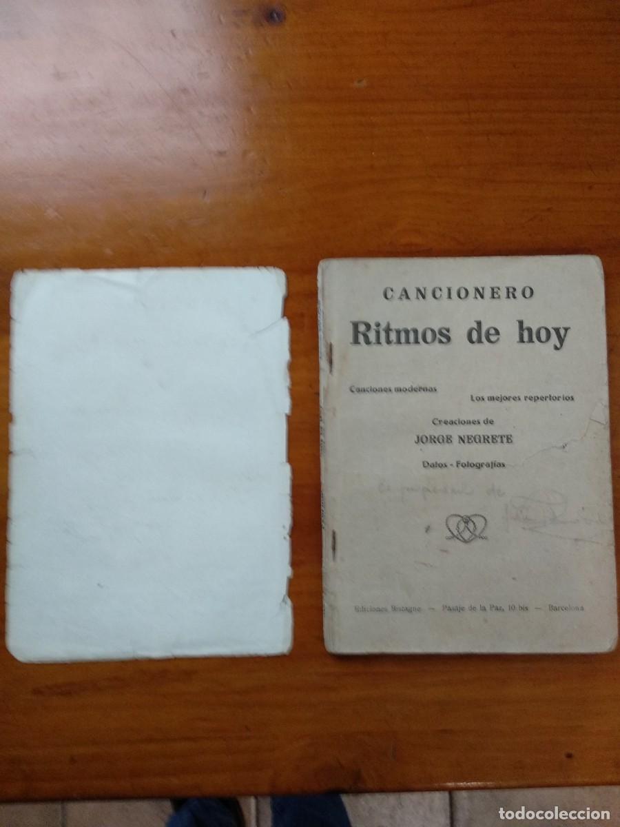 Cat&aacute;logos de m&uacute;sica: CANCIONERO RITMOS DE HOY - Foto 2