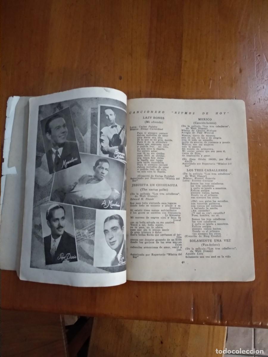 Cat&aacute;logos de m&uacute;sica: CANCIONERO RITMOS DE HOY - Foto 4