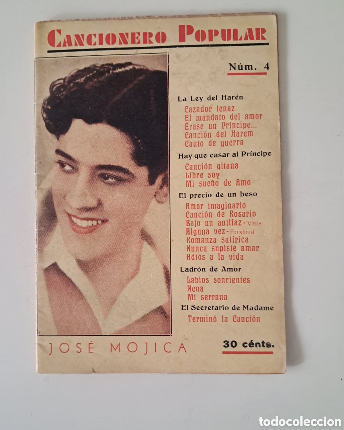 Cat&aacute;logos de M&uacute;sica: Cancionero popular Jos&eacute; Mogica