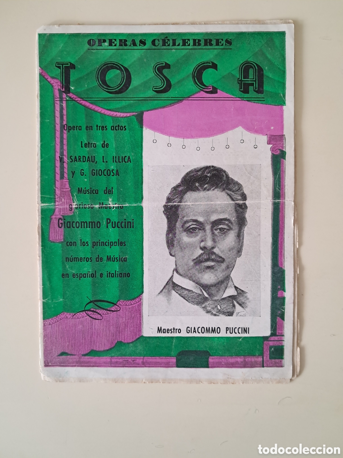 Cat&aacute;logos de m&uacute;sica: Opera-Tosca,Giacommo Puccini - Foto 1