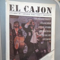 Catálogos de Música: EL CAJON - ANUARIO DE CARNAVAL PARA CADIZ Y PROVINCIA 1992. CADIZ- 1993. PAGS: 290