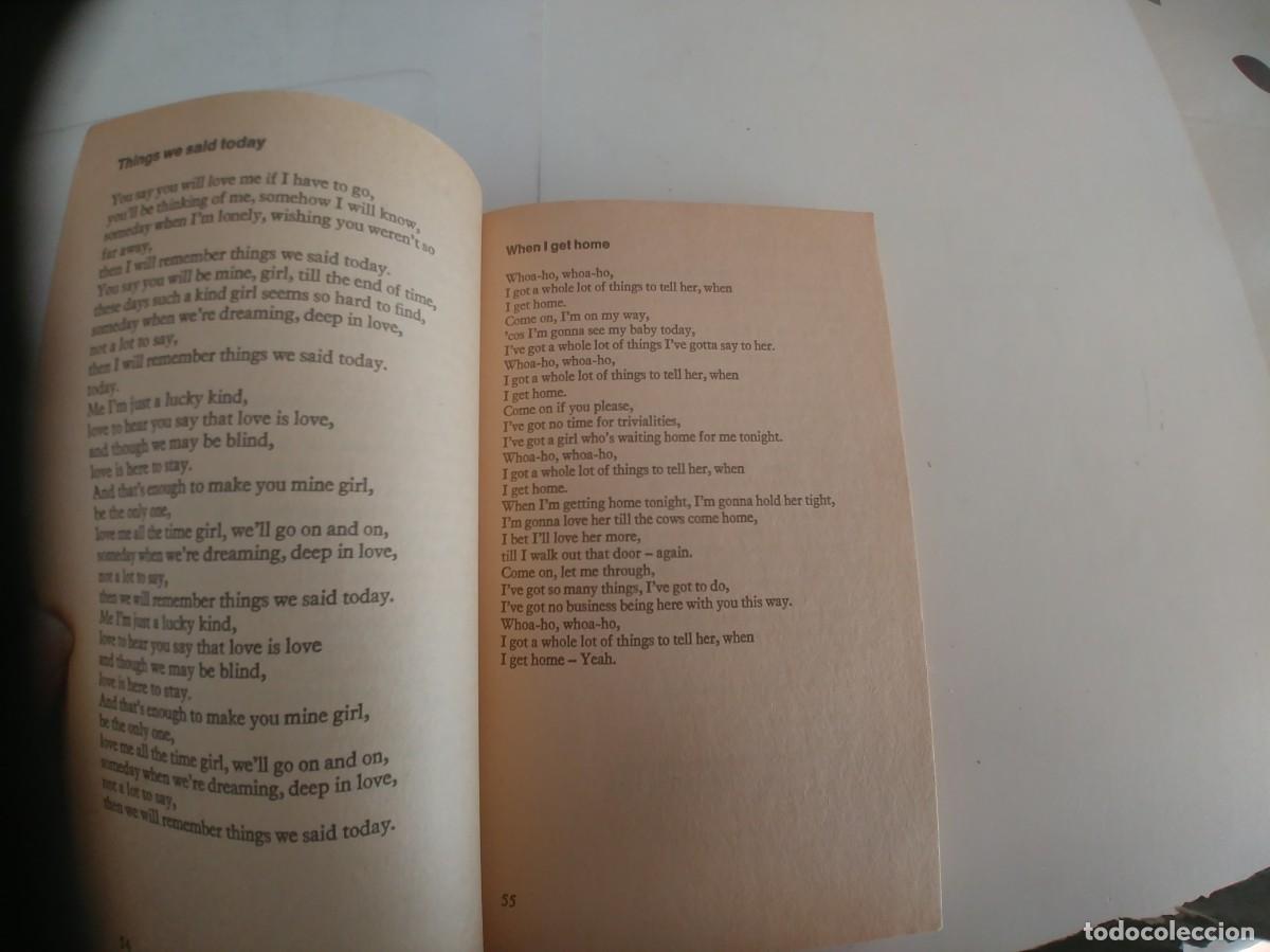 Cat&aacute;logos de m&uacute;sica: THE BEATLES LYRICS - Foto 3