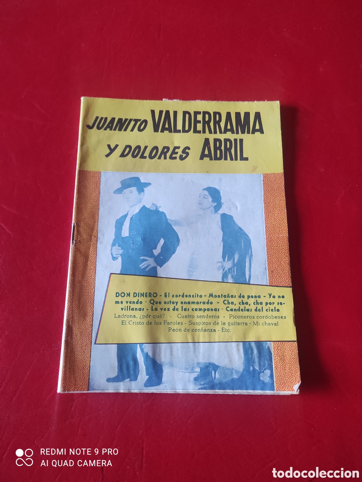 Cat&aacute;logos de M&uacute;sica: Cancionero Juanito Valderrama y dolores abril, N&ordm;17