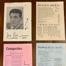 Catálogos de Música: CANCIONERO JOSE LUIS , PATRICIA , PEDRO INFANTE, CINCO LATINOS ....CAMPESINA , BUONA SERA..........