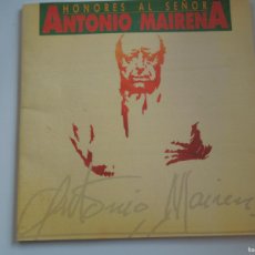 Catálogos de Música: HONORES AL SEÑOR ANTONIO MAIRENA - ANDALUCIA 92