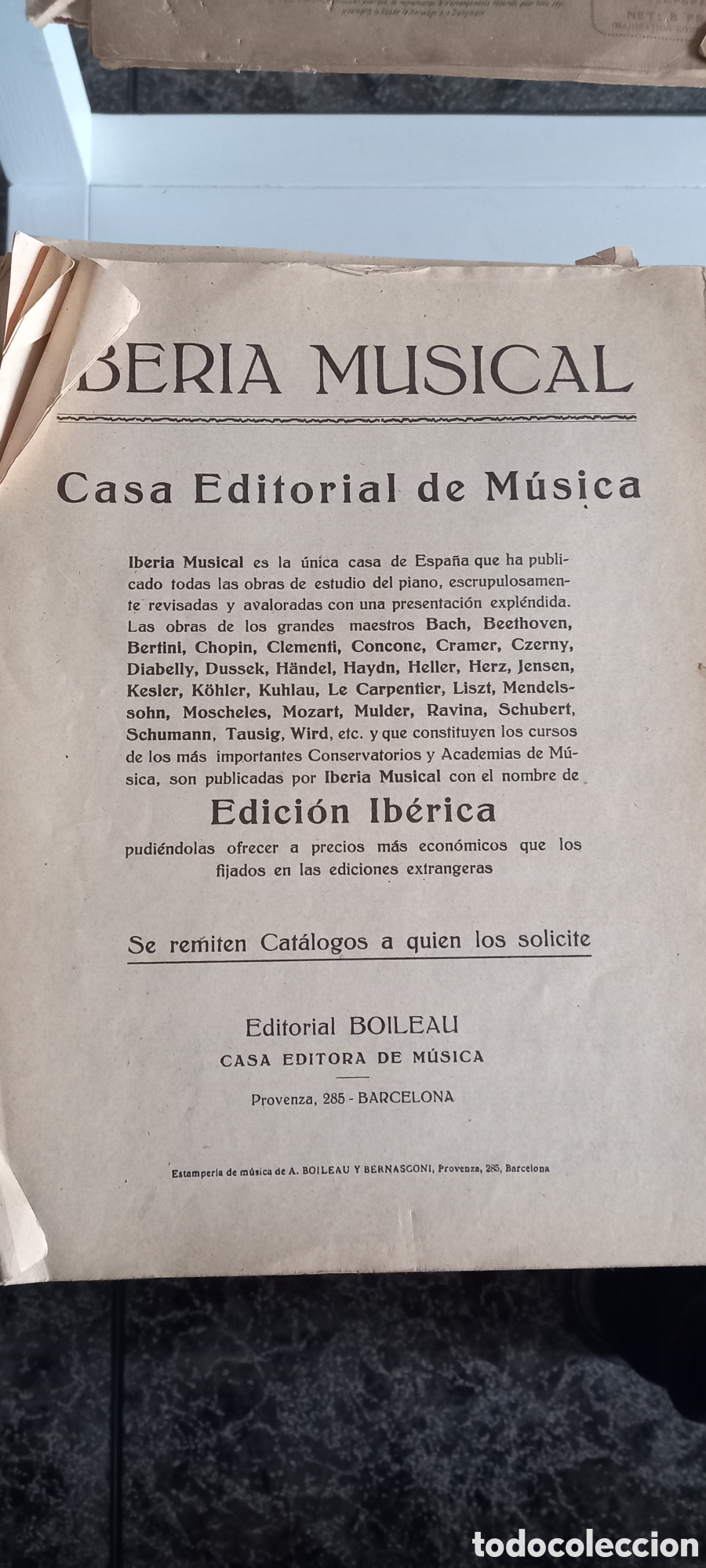 Cat&aacute;logos de m&uacute;sica: J.Concone Partitura - Foto 3