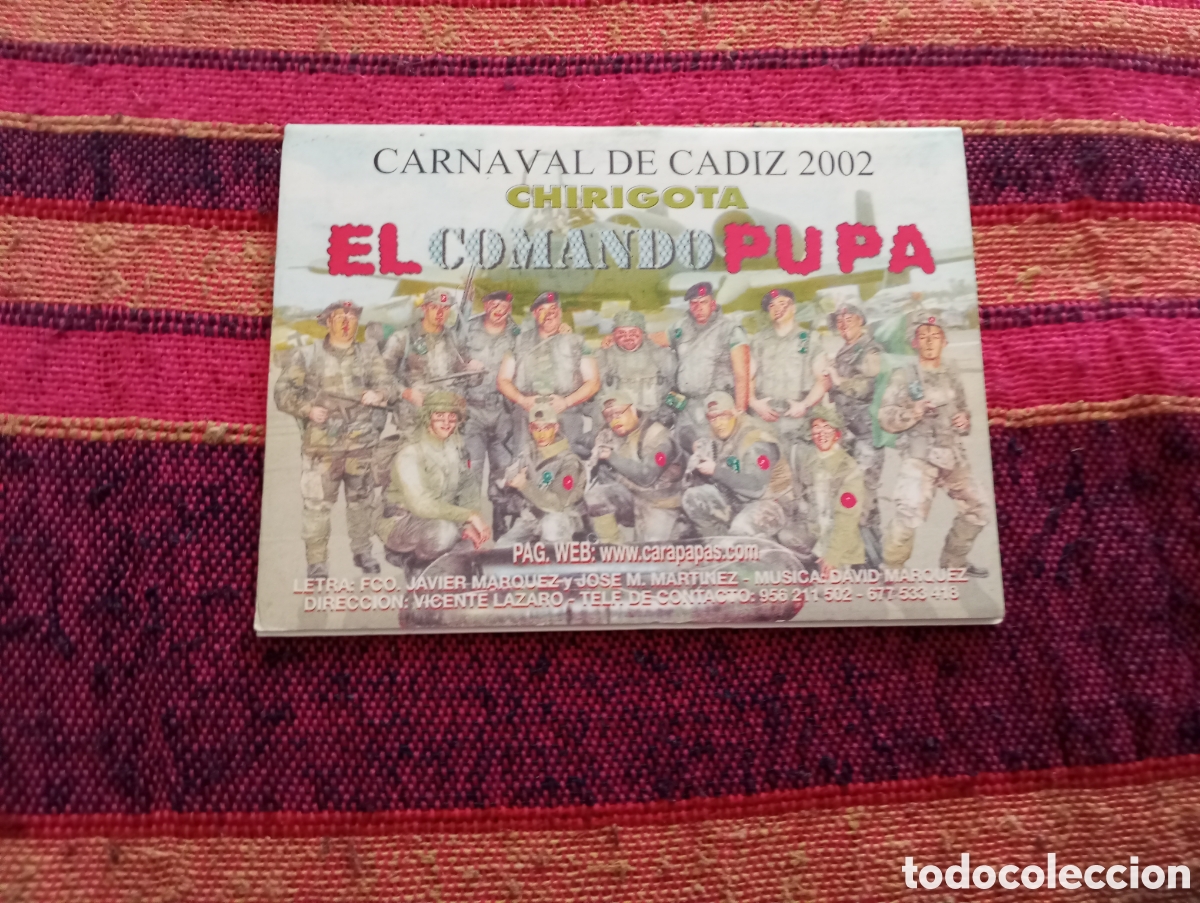 Cat&aacute;logos de M&uacute;sica: Carnaval de C&aacute;diz libreto el comando pupa a&ntilde;o 2002