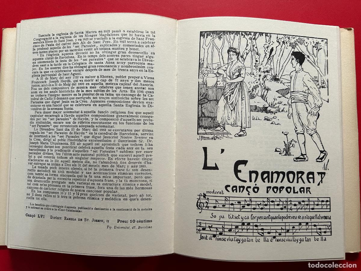 Cat&aacute;logos de m&uacute;sica: Can&ccedil;oner popular. Can&ccedil;ons populars catalanes aplegadas per... - CAPMANY Aureli - Foto 2