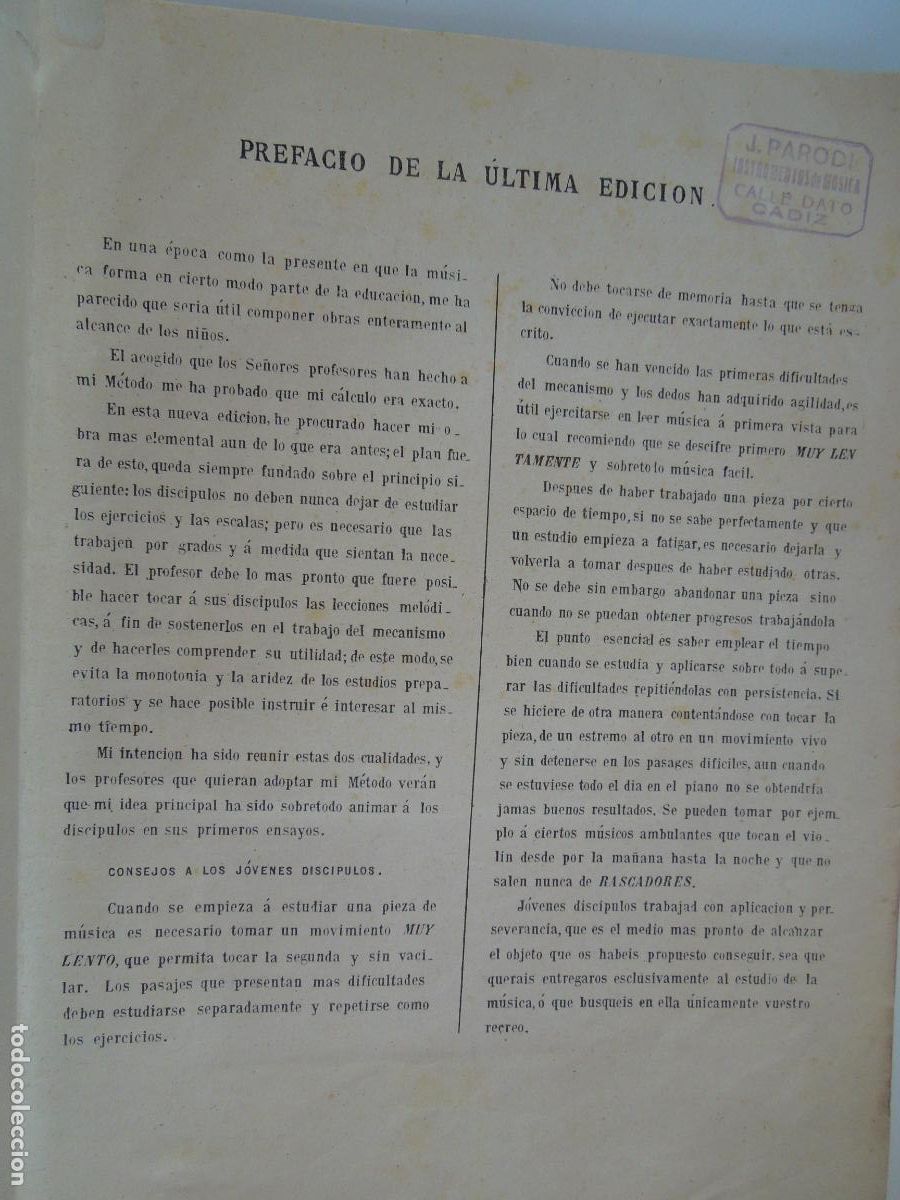 Cat&aacute;logos de m&uacute;sica: METODO DE PIANO -CURSO PRACTICO ELEMENTAL Y PROGRESIVO - LE CARPENTIER - Foto 2