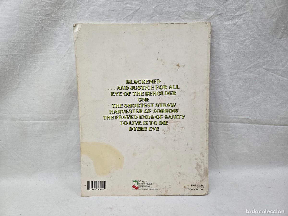 Cat&aacute;logos de m&uacute;sica: LIBRO DE PARTITURAS METALLICA - Foto 2