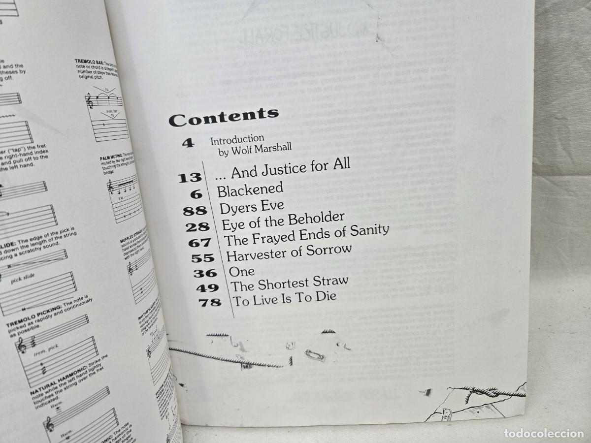 Cat&aacute;logos de m&uacute;sica: LIBRO DE PARTITURAS METALLICA - Foto 4